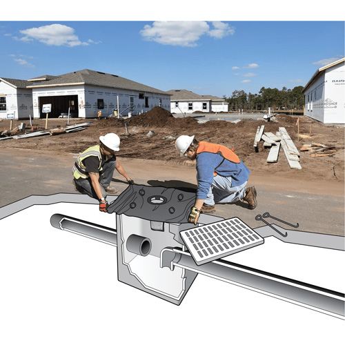 Bac de r&eacute;tention Plus Ultra-Drain Guard, Huile & s&eacute;diments, 48" lo x 36" la Groupe Generik