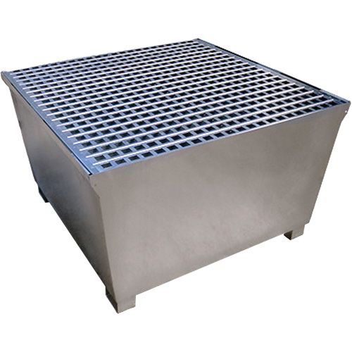 Steel Ultra-IBC Spill Pallet&reg;, 370 US gal. Spill Capacity, 57.6" x 34.7" x 56.9" Groupe Generik