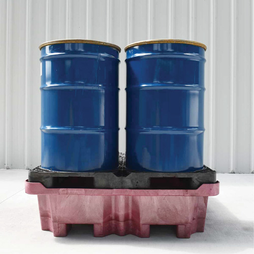 Palette de d&eacute;versement Ultra-Spill King, 4 barils, Capacit&eacute; de d&eacute;versement 85 gal. US, 51" x 51" x 17,5" Groupe Generik
