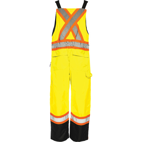 Salopette de s&eacute;curit&eacute; dhiver TO1, Polyester, Petit, Noir/Jaune lime haute visibilit&eacute; Groupe Generik