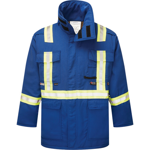 Westex&reg; DH Antistatic 6.5 oz. Flame Resistant Insulated Parka, X-Large, Royal Blue Groupe Generik