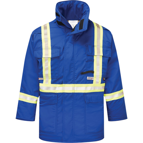 Avenger 9 oz. Flame Resistant Insulated Parka, Medium, Royal Blue Groupe Generik