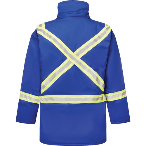 Avenger 9 oz. Flame Resistant Insulated Parka, Medium, Royal Blue Groupe Generik