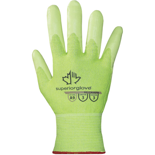 Gants haute visibilit&eacute; r&eacute;sistants &agrave; la coupe S21TXUGFN, Taille 5/2T-petit, Calibre 21, Rev&ecirc;tement Nitrile, Enveloppe en TenActiv, ASTM ANSI niveau A9 Groupe Generik