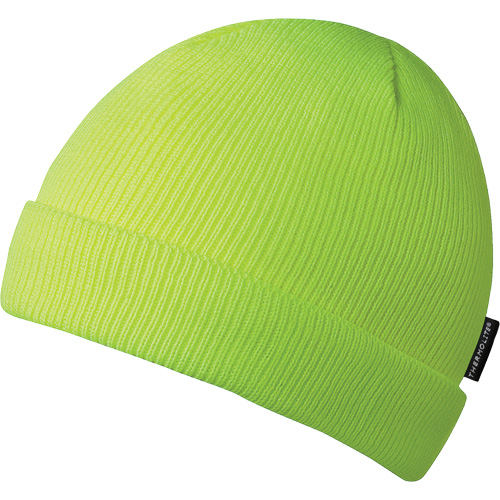 5567A Tuque, Doublure en Acrylique, Taille unique, Jaune lime haute visibilit&eacute; Groupe Generik