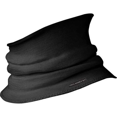 C207BK Flame Resistant Neck Warmer & Windguard, Black, Nomex&reg; Groupe Generik