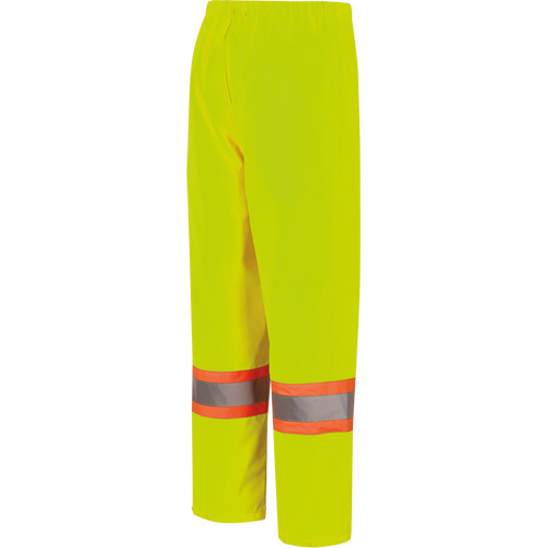 5629W Women's Waterproof Bib Pants, Polyester/Polyurethane, X-Small, High Visibility Lime-Yellow Groupe Generik