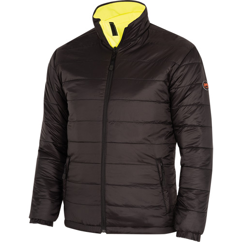 5771 Waterproof Reversible Safety Jacket, Polyester/Polyurethane, High Visibility Lime-Yellow, Small Groupe Generik
