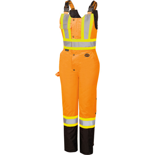 5040BBW Combinaison de s&eacute;curit&eacute; imperm&eacute;able haute visibilit&eacute; pour femmes, Polyester, T-petit, Noir/Orange haute visibilit&eacute; Groupe Generik