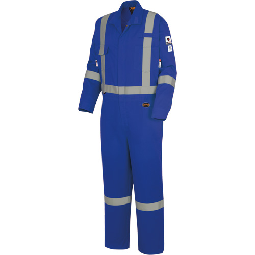 7709AT "The Rock" FR-Tech&reg; High Visibility FR/Arc Rated Coveralls, Size 40 (Tall), Royal Blue, 10 cal/cm² Groupe Generik