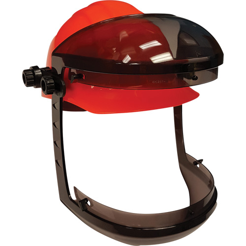 Facetec with Cap Attachment for Slotted Hard Hats, Ratchet Suspension Groupe Generik