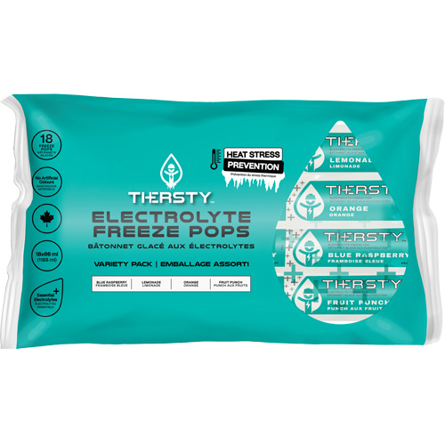 B&acirc;tonnets gel&eacute;s de boisson hydratante, Gel&eacute;, Saveurs vari&eacute;es Groupe Generik