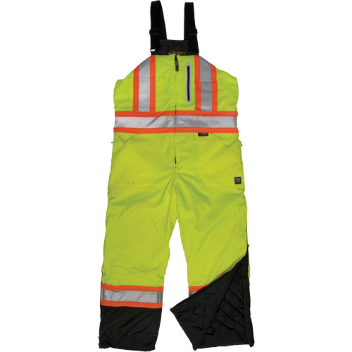 Salopette de s&eacute;curit&eacute; isolante en tissu ind&eacute;chirable, Polyester, T-petit, Jaune lime haute visibilit&eacute; Groupe Generik