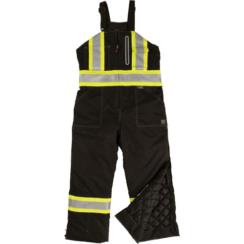 Ripstop Insulated Safety Bib Overall, Polyester, X-Small, Black Groupe Generik
