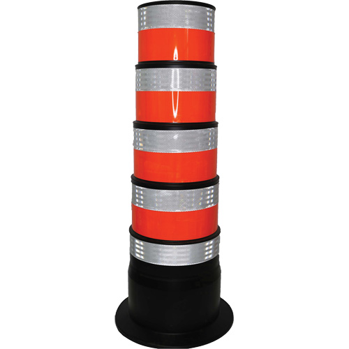 Channelizer, 47.25" High, Orange/White Groupe Generik