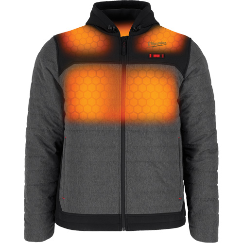M12 Heated Quietshell Jacket with Battery, Men's, Small, Grey Groupe Generik