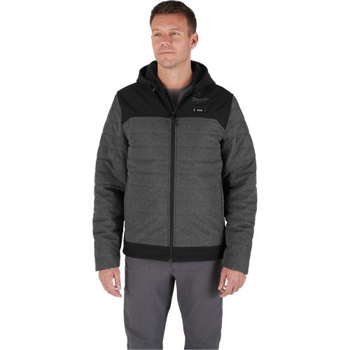 M12 Heated Quietshell Jacket with Battery, Men's, Small, Grey Groupe Generik