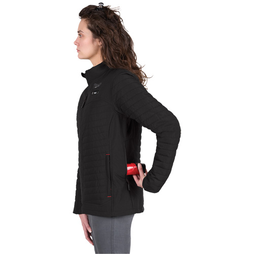 M12 Heated Axis Jacket with Battery, Women's, Large, Black Groupe Generik