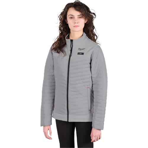 M12 Heated Axis Jacket with Battery, Women's, Small, Grey Groupe Generik