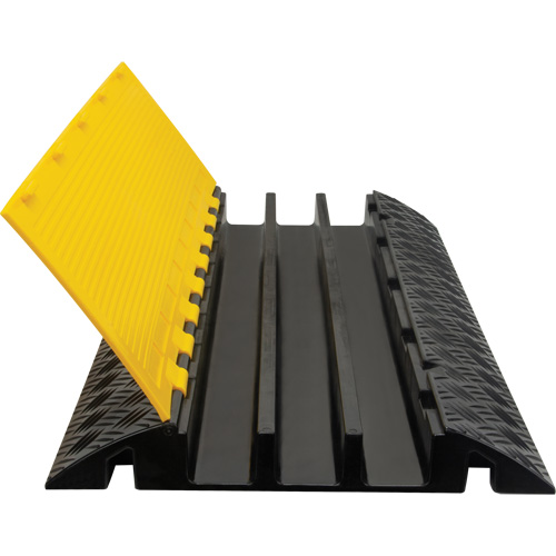 Polyurethane Cable Protector, 3 Channels, 35.43" L x 19.69" W x 3" H Groupe Generik