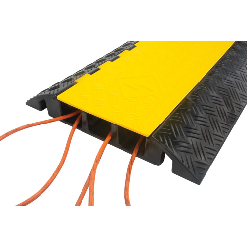 Polyurethane Cable Protector, 3 Channels, 35.43" L x 19.69" W x 3" H Groupe Generik