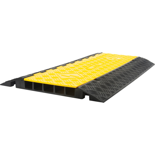 Polyurethane Cable Protector, 5 Channels, 35.43" L x 19.69" W x 2" H Groupe Generik