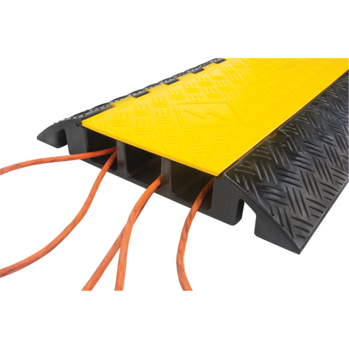 Polyurethane Cable Protector, 5 Channels, 35.43" L x 19.69" W x 2" H Groupe Generik