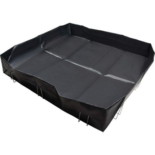 Berme &agrave; support en fil m&eacute;tallique, Capacit&eacute; 748 gal. US, 10' la x 10' lo x 12" h, Support en L Groupe Generik