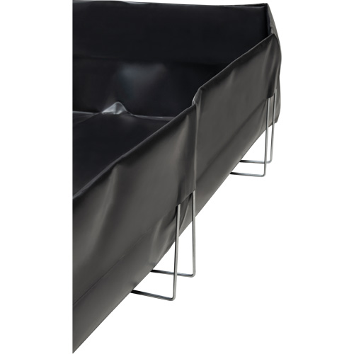 Berme &agrave; support en fil m&eacute;tallique, Capacit&eacute; 748 gal. US, 10' la x 10' lo x 12" h, Support en L Groupe Generik