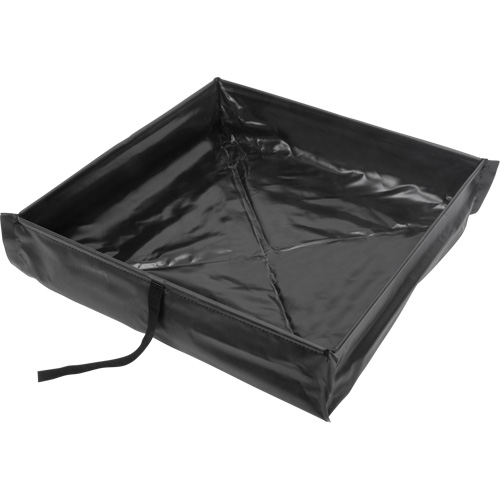 Berme de confinement des d&eacute;versements repliable &agrave; rouler, Capacit&eacute; 60 gal. US, 4' la x 4' lo x 6" h Groupe Generik