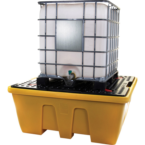 IBC Spill Pallet, 333 US gal. Spill Capacity, 66" x 66" x 27.5" Groupe Generik