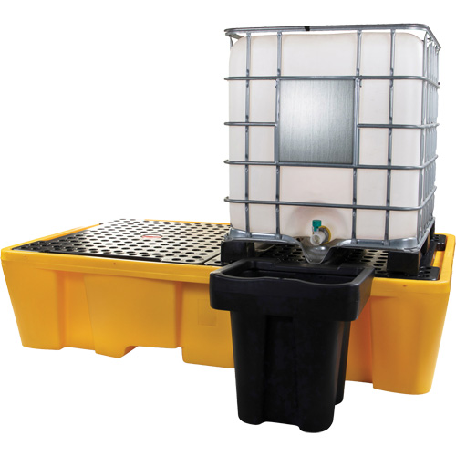 Double IBC Spill Pallet, 317 US gal. Spill Capacity, 89" x 57" x 23" Groupe Generik