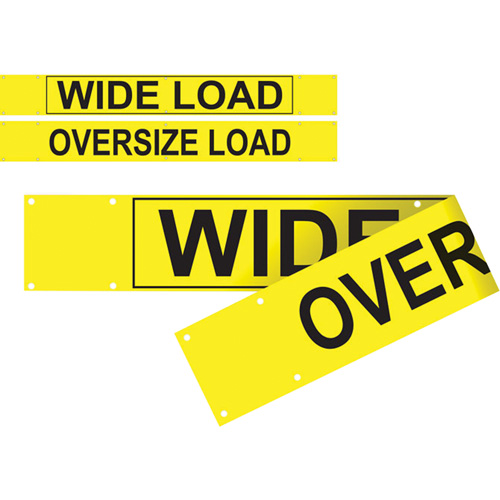 Banni&egrave;re wide load/oversized load &agrave; deux c&ocirc;t&eacute;s, Vinyle, 96" la x 12" h Groupe Generik