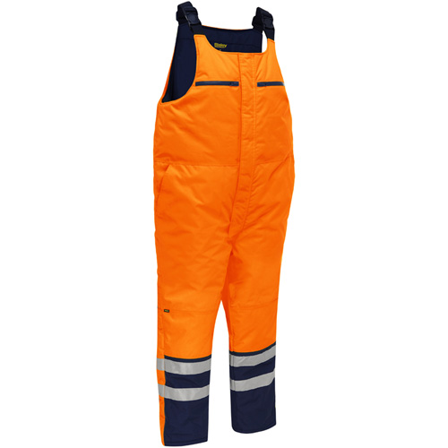 Salopette pour le froid extr&ecirc;me Bisley, Polyester, Petit, Orange haute visibilit&eacute; Groupe Generik