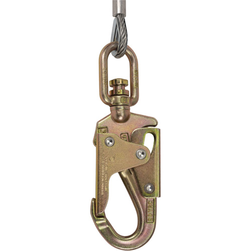 SRL-73302-20LE Self-Retracting Lifeline, 20', Galvanized Steel, Swivel Groupe Generik