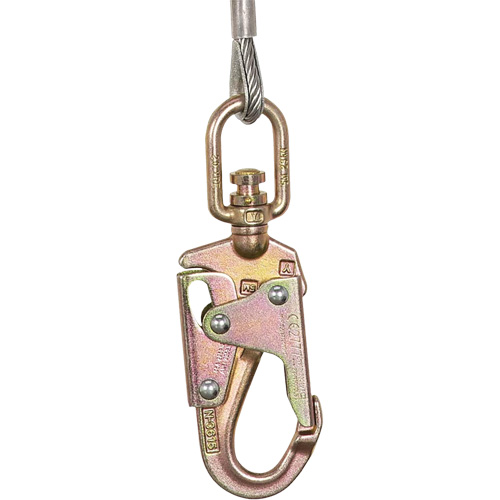 SRL-73302-60LE Self-Retracting Lifeline, 60', Galvanized Steel, Swivel Groupe Generik