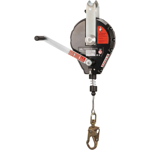 SRL-73303-60 Cable Self-Retracting Lifeline with Recovery, 60', Galvanized Steel, Swivel Groupe Generik