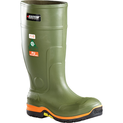 Bottes de s&eacute;curit&eacute; Hercules pour hommes, Polyur&eacute;thane thermique, Embout Aluminium, Pointure 4, Semelle R&eacute;sistant aux perforations Groupe Generik