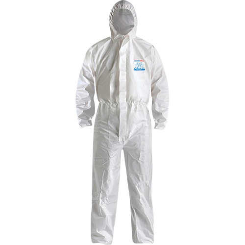 Combinaison CoverMe XP1800 de type 5/6 avec capuchon, Moyen, Blanc, Microporeux Groupe Generik