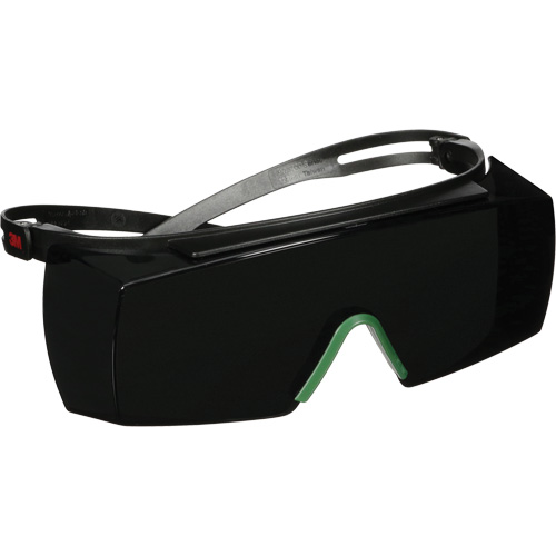 SecureFit 3700 Series Safety Glasses SF3750AS-BLK, Grey/IR 5.0 Lens, Anti-Scratch, ANSI Z87+/Meets/Exceeds CSA Z94.3 Groupe Generik