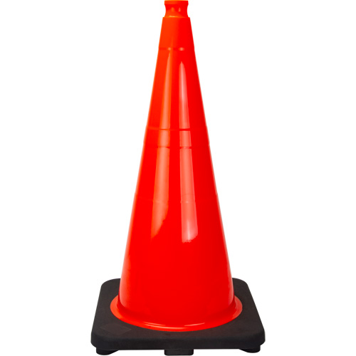 C&ocirc;ne de signalisation de premi&egrave;re qualit&eacute;, 28", Orange Groupe Generik