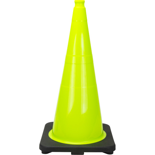 C&ocirc;ne de signalisation de premi&egrave;re qualit&eacute;, 28", Vert lime Groupe Generik