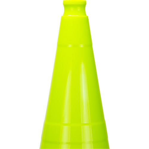 C&ocirc;ne de signalisation de premi&egrave;re qualit&eacute;, 28", Vert lime Groupe Generik