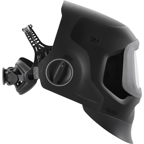 Speedglas G5-03 Pro Black Fixed Front Welding Helmet, 2.8" L x 4.3" W View Area, 2.5/5/8-13 Shade Range, Black Groupe Generik