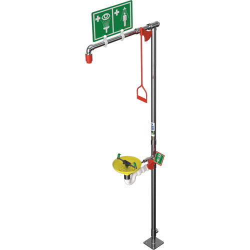 Douche combin&eacute;e avec cuvette ouverte en ABS et entr&eacute;e sup&eacute;rieure, Socle Groupe Generik