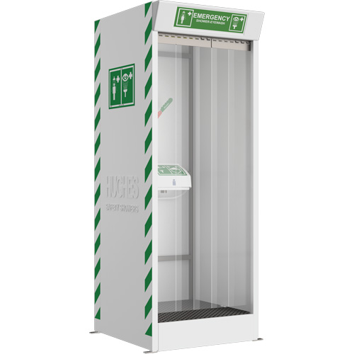 Cabine de douche d'urgence et douche oculaire/faciale couvert Groupe Generik
