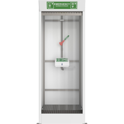Cabine de douche d'urgence et douche oculaire/faciale couvert Groupe Generik