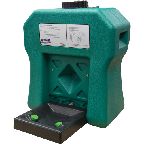 Poste de douche oculaire portable autonome, Aliment&eacute; par gravit&eacute;, Capacit&eacute; 16 gal., Conformit&eacute; ANSI Z358.1 Groupe Generik