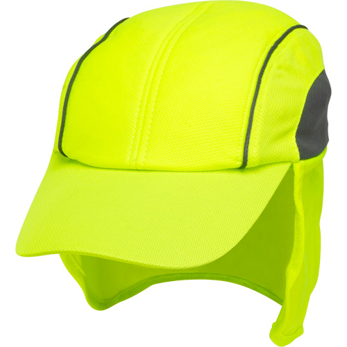 Chapeaux de refroidissement avec voiles pour le cou, Lime haute visibilit&eacute; Groupe Generik