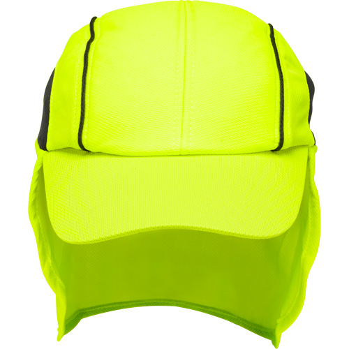 Chapeaux de refroidissement avec voiles pour le cou, Lime haute visibilit&eacute; Groupe Generik